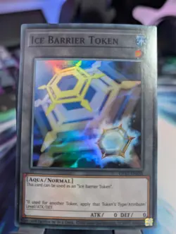 YuGiOh! Ice Barrier Token OP17-EN026 Super Rare - Image 1