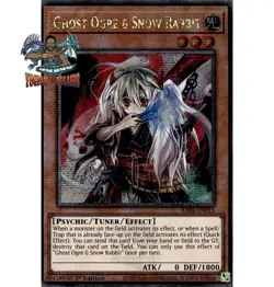 Yugioh! 1x Ghost Ogre & Snow Rabbit RA04-EN015 Quarter Century Secret Rare NM - Image 1