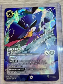 Disney Lorcana Winterspell Darkwing Duck Cool Under Pressure Enchanted 239/204 - Image 1