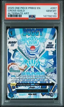 2025 ONE PIECE PRB02- #057 Cross Guild Alternate Art PSA 10 - Image 1