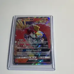 Pokemon TCG Ho-Oh GX Sun & Moon Promo Full Art Holo Basic 190 HP SM57 Card - Image 1