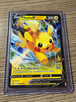 Pokemon TCG SWSH285 Promo Holo Pikachu V SWSH: Sword & Shield Promo Cards NM/M - Image 1