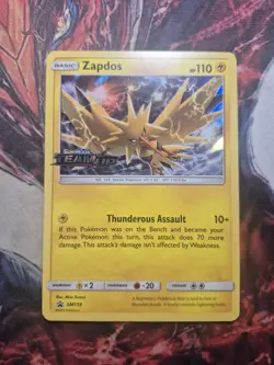 Zapdos - SM159 - Pokemon Sun & Moon Black Star Promo Prerelease Holo Card NM/LP - Image 1