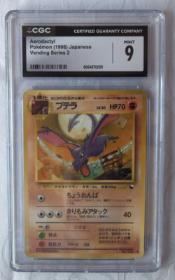 Aerodactyl Vending Series 2 Vintage Pokemon Card 1998 Grade 9 MINT - Image 1