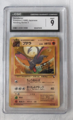 Aerodactyl Vending Series 2 Vintage Pokemon Card 1998 Grade 9 MINT - Image 4