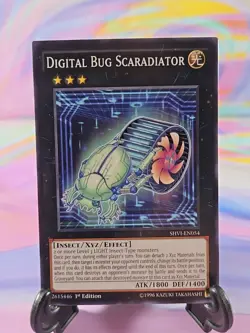Yu-Gi-Oh TCG Card | Digital Bug Scaradiator SHVI-EN054 First Edition - Image 1