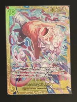 ONE PIECE CCG Adventure On Kami’s Island MONKEY.D.LUFFY SEC Card OP15 EB04-061 - Image 2
