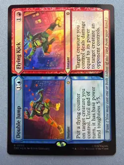 Double Jump/Flying Kick (Surge Foil) Teenage Mutant Ninja Turtles MTG TMC #35 NM - Image 1