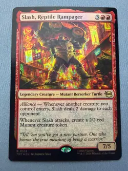 Slash, Reptile Rampager (FOIL) NM - Teenage Mutant Ninja Turtles MTG TMNT 108 - Image 1