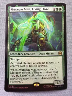 Mutagen Man, Living Ooze *FOIL* NM - Teenage Mutant Ninja Turtles MTG TMNT #124 - Image 1