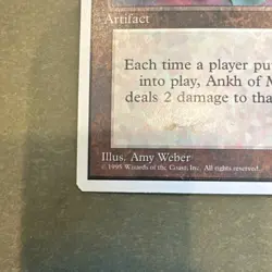 Magic The Gathering Ankh of Mishra MTG 4th Ed Rare Artifact Colorless 1995 Weber - Image 5