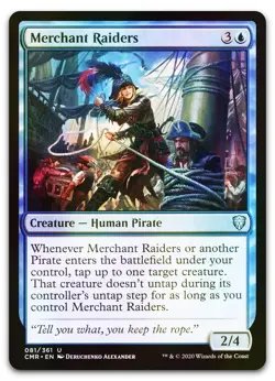 Merchant Raiders #81 (Foil) (NM) Commander Legends CMR Magic MTG - Image 1