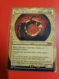 Sauron The Dark Lord - The Lord Of The Rings LTR Mythic, Showcase Mtg - Image 1