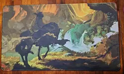 MTG Playmat , LOTR Lord of The Rings - Dark Rider in The Woods - Image 1