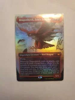 Dragonhawk, Fate's Tempest (Borderless) Bloomburrow Foil - Image 1