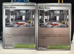 (Set Of 2) Pokemon Mega Evolution TCG Reverse Holo - Risky Ruins (127/132) - Image 1