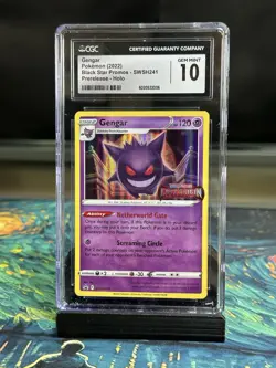 Pokemon Gengar Lost Origin Prerelease SWSH241 CGC 10 Gem Mint - Image 1