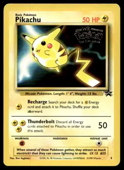 NM-M WoTC Promo Pikachu (Movie Promo) Promo 04/53 Pokemon TCG - Image 1