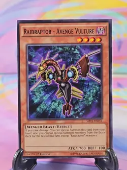 Yu-Gi-Oh TCG Card | Raidraptor - Avenge Vulture SHVI-EN014 First Edition - Image 1