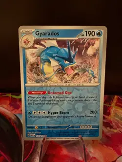Gyarados 130/165 - Pokemon Scarlet & Violet: 151 - Reverse Holo - NM - Image 1