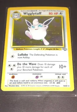 Pokemon WIGGLYTUFF Holo Jungle #16 16/64 UNGRADED - Image 1