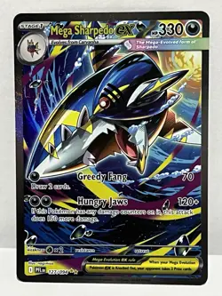 Pokemon Phantasmal Flames PFL EN Mega Sharpedo ex - 127/094 SIR Mint/NM - Image 1