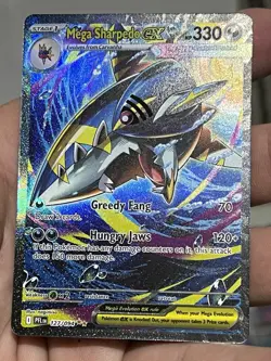 Pokemon Phantasmal Flames PFL EN Mega Sharpedo ex - 127/094 SIR Mint/NM - Image 3