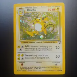 Pokemon TCG: Raichu Holo Base Set 2 17/130 - Image 1