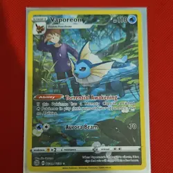 Vaporeon Ultra Rare Holo TG02/TG30 110 HP Pokemon TCG Brilliant Stars - Image 1