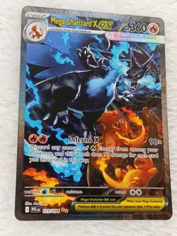 Pokemon Mega Charizard X EX Full Art Holo 125/094 Phantasmal Flames HP 360 2015 - Image 1