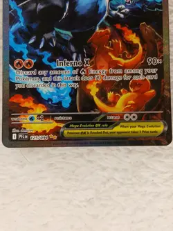 Pokemon Mega Charizard X EX Full Art Holo 125/094 Phantasmal Flames HP 360 2015 - Image 2