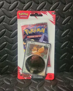 Pokemon TCG Destined Rivals Checklane Blister Pack Eevee Promo - Factory Sealed - Image 1