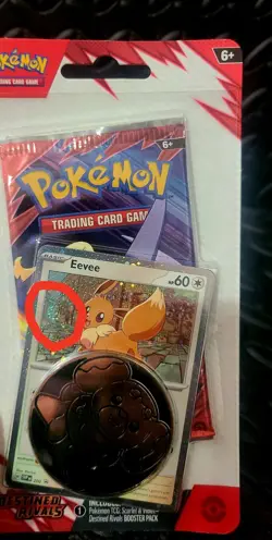 Pokemon TCG Destined Rivals Checklane Blister Pack Eevee Promo - Factory Sealed - Image 2