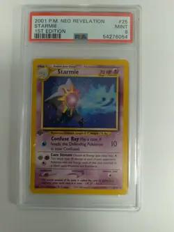 Graded 9 2001 P.M. Neo Revelation - Starmie - 1st Edition #25 MINT POKEMON - Image 1