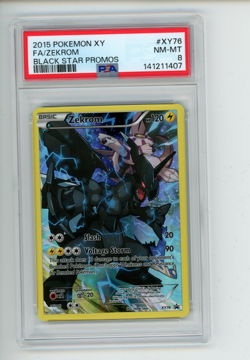 2015 Pokemon XY Zekrom XY76 Black Star Promo PSA 8 NM-MT - Image 1