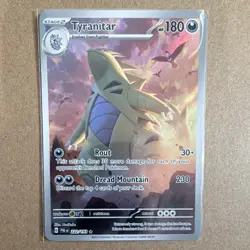 Pokemon Tyranitar 222/193 Paldea Evolved Illustration Rare Full Art Holo - Image 1