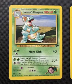 Pokemon Gym Lot Lp Giovanni Nidoqueen Lt. Surge’s Pikachu And Erika’s Bulbasaur - Image 2