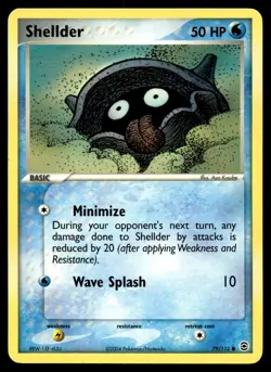 SHELLDER 79/112 COMMON FIRERED & LEAFGREEN POKEMON - Image 1