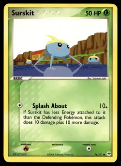 SURSKIT 76/101 COMMON HIDDEN LEGENDS POKEMON - Image 1
