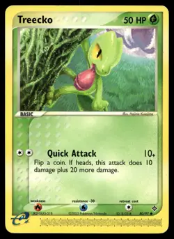 TREECKO 80/97 COMMON DRAGON POKEMON - Image 1