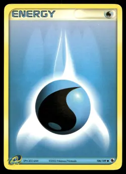 WATER ENERGY 106/109 COMMON RUBY & SAPPHIRE POKEMON - Image 1