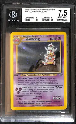 Pokemon Slowking Neo Genesis 14/111 Holo 1st Edition BGS 7.5 - Image 1
