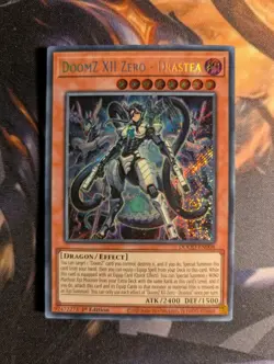 Yu-Gi-Oh! DoomZ XII Zero - Drastea DOOD-EN008 Secret Rare Near Mint Condition - Image 1