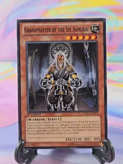 Yu-Gi-Oh TCG Card | Grandmaster of the Six Samurai SDWA-EN002 First Edition - Image 1