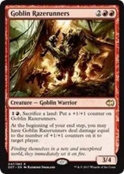 1x Goblin Razerunners MTG Duel Decks: Merfolk vs. Goblins NM Magic Regular - Image 1