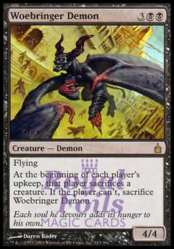 Woebringer Demon 2x FOIL RAV MTG Ravnica Rare MINT black - Image 1