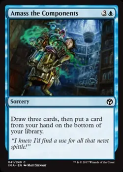 4x Amass the Components MTG Iconic Masters NM Magic Regular - Image 1