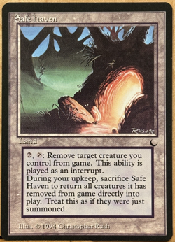 LIMITED EDITION The Dark Vintage MtG Safe Haven Unplayed NM - Image 1