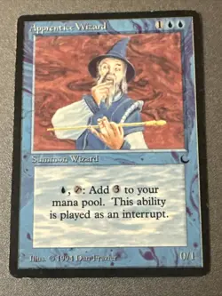 Apprentice Wizard X1 The Dark Mtg Played Condition See Pics Front Back - Image 1