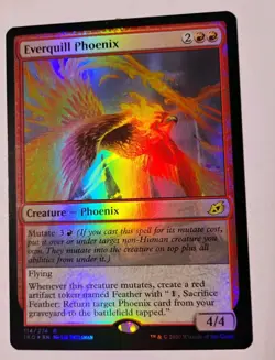 Foil Everquill Phoenix MTG, Ikoria: Lair of Bohemoths, Rare, LP - Image 1